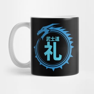 Doc Labs - Dragon / Bushido - Respect (礼) (Blue) Mug